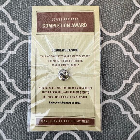 Starbucks Barista Apron Pin Employee Award Brand New - Picture 3 of 5